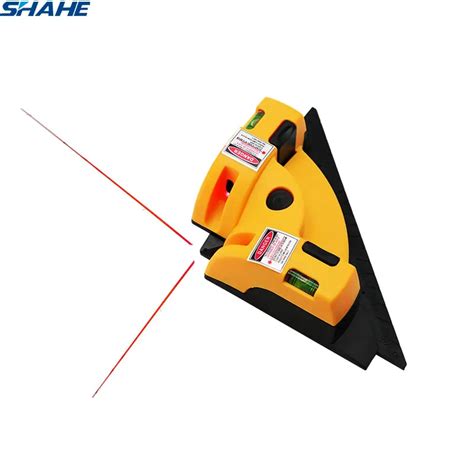 SHAHE Right Angle 90 Degree Square Laser Level Vertical Horizontal Laser Line Projection ...