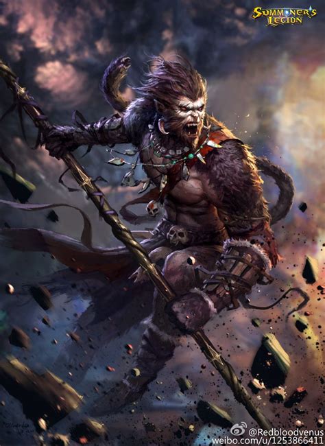 Summoners Legion In 2019 Monkey Art Monkey King King Tattoos