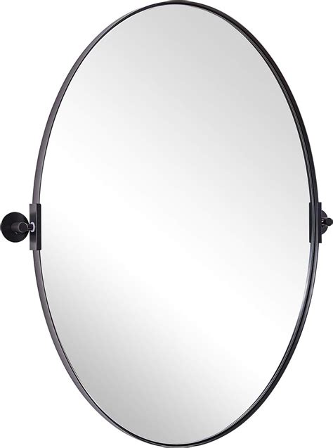 White Framed Oval Bathroom Mirror – Everything Bathroom