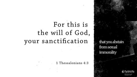 1 Thessalonians 4 3 4 Niv It Is Gods Will… Biblia