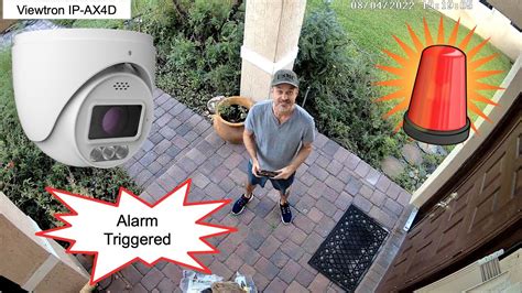 Alarm Security Camera W Ai Software Alarm Light Audio Warning