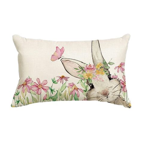 Chiccall Easter Decorations Easter Lumbar Pillow Covers X