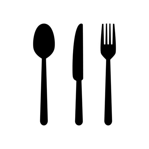 Fork Knife Spoon Vector Icon 4791678 Vector Art At Vecteezy