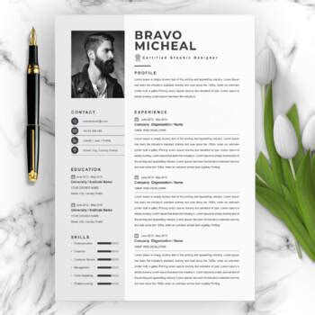 Graphics Designer Resume Template By ResumeInventor TPT