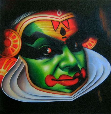 Kathakali Face Kathakali Face Kerala Mural Painting Modern Art