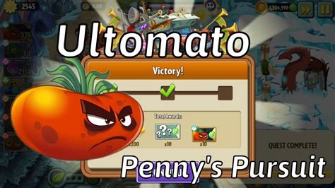 Plants Vs Zombies 2 Pennys Pursuit Ultomato Week 158 Day 1 5 Boss Fight Gameplay Youtube