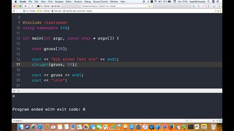 C Mit Xcode Programmieren Zeichenketten Speichern Mit Char Arrays