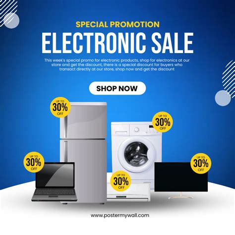 Electronic Sale Template Postermywall