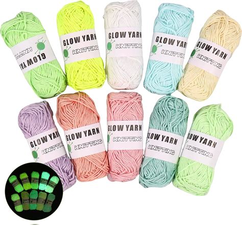 Rolls Glow In The Dark Yarn For Crochet Yard Luminous Yarn For