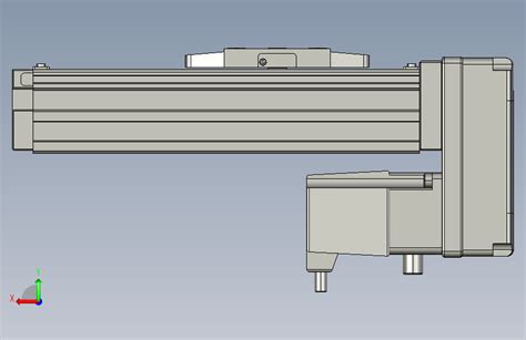 Gth4 L 50 Bm M05 C3 Gth4内嵌式螺杆滑台 电机后折 Toyo模组step模型图纸下载 懒石网