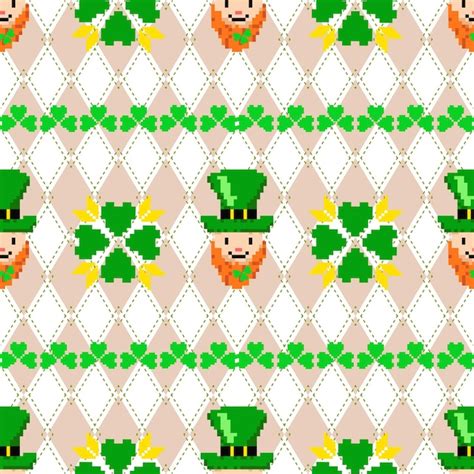 St Patrick S Day Padr O Sem Costura Leprechauns Engra Ados