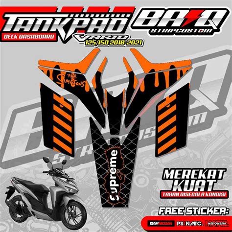 Jual Sticker Striping Pelindung Dashboard Tankpad Deckpad Honda Vario