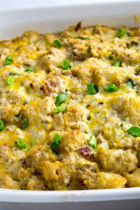 Recipes For Great Cheesy Chicken Tater Tot Casserole Easy Recipes