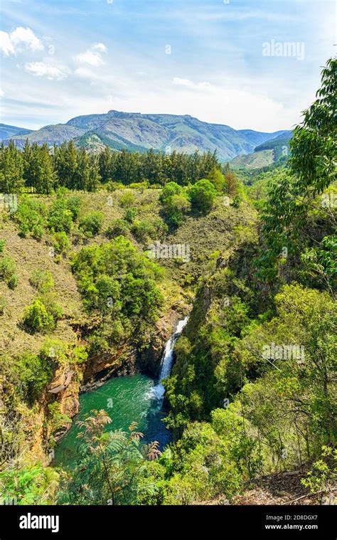 Aerial View Of A Waterfall In Magoebaskloof Tzaneen South Africa