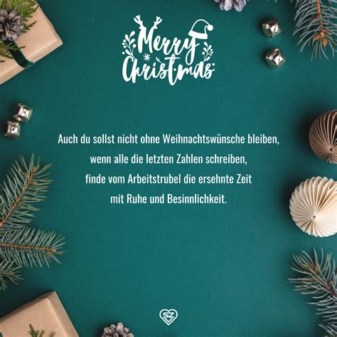 Weihnachtssprüche für den Chef