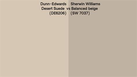 Dunn Edwards Desert Suede De6206 Vs Sherwin Williams Balanced Beige