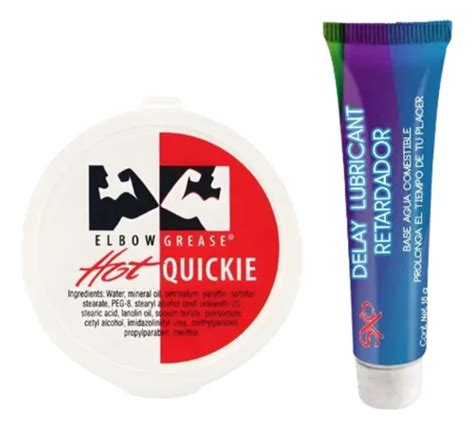 Lubricante Dilatador Anal Elbow Grease Retardante Delay Manzana Hot Meses Sin Inter S