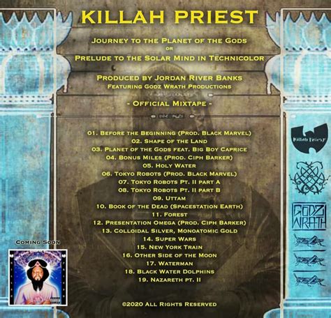 Killah Priest – Journey to the Planet of the Gods (Autographed) – Cream ...