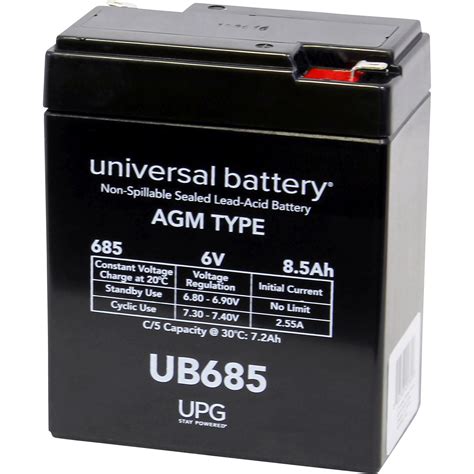 Upg Universal Sealed Lead Acid Battery Agm Type V Amps Model