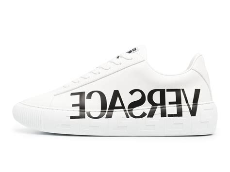 Versace Medusa Greca Low White White Black Dsu8404 Dv51gd0141