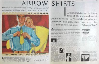 1930 Arrow Arabond Shirts Ad Hayden Hayden Vintage Clothing