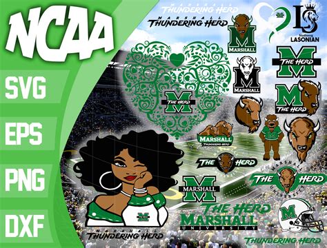 Marshall Thundering Herd Svg Bundle Ncaa Svg Ncaa Bundle Inspire