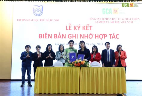 CapiEdu Việt Nam ký kết hợp tác với Trường Đại học Thủ Đô Hà Nội CH Group