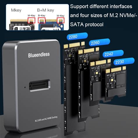 Blueendless Sd M Sata Nvme Dual Protocol Solid State Hard Disk Base