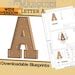 3ft Wide Version Letter A Build Plans Blueprints Digital Template For