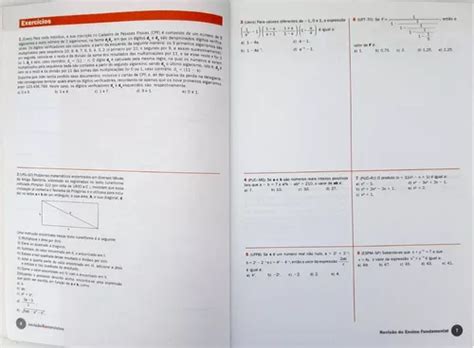 Matem Tica Volume Nico Caderno De Revis O Exerc Cios Dante Mebuscar