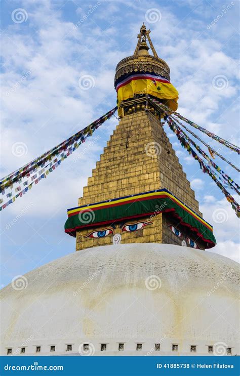 Stupa Of The Baudhanath Baudha Kathmandu Nepal Royalty Free Stock