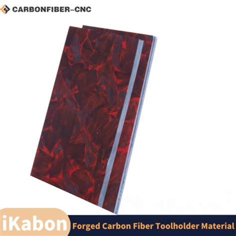 Forged Carbon Fiber Sheets – 2.0mm Thick – Red - iKabon