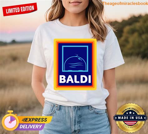 Baldi Bald Head Aldi Logo T-shirt