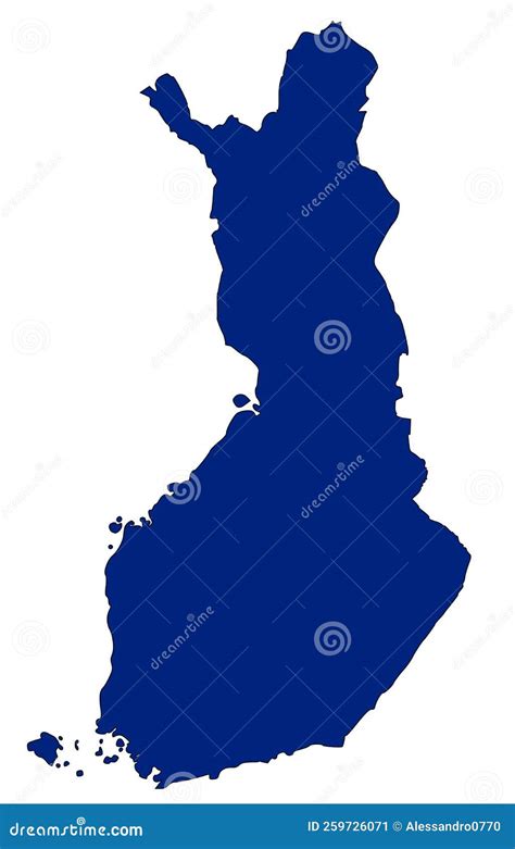 Mapa De Finlandia En Azul Stock De Ilustraci N Ilustraci N De Pista