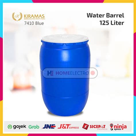 Jual Tong Air Gentong Biru Dengan Tutup 125 Liter Kiramas 7410 Water