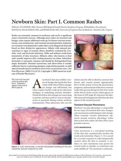 Neonatal Rashes Pdf Pdf Dermatitis Cutaneous Conditions