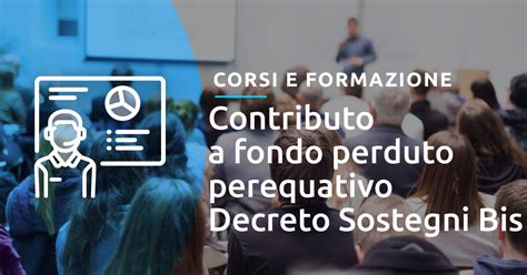 Webinar Contributo A Fondo Perduto Perequativo Decreto Sostegni Bis