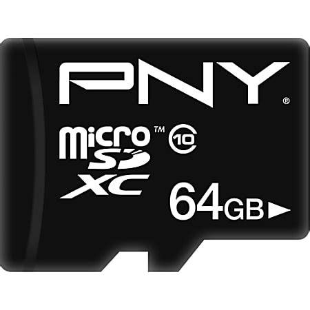 Pny Turbo Performance Gb Microsdxc Office Depot