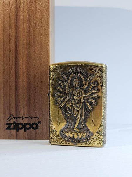 Jual Zippo Original Armor Golden Thousand Hand Buddha 4 Sisi Japan