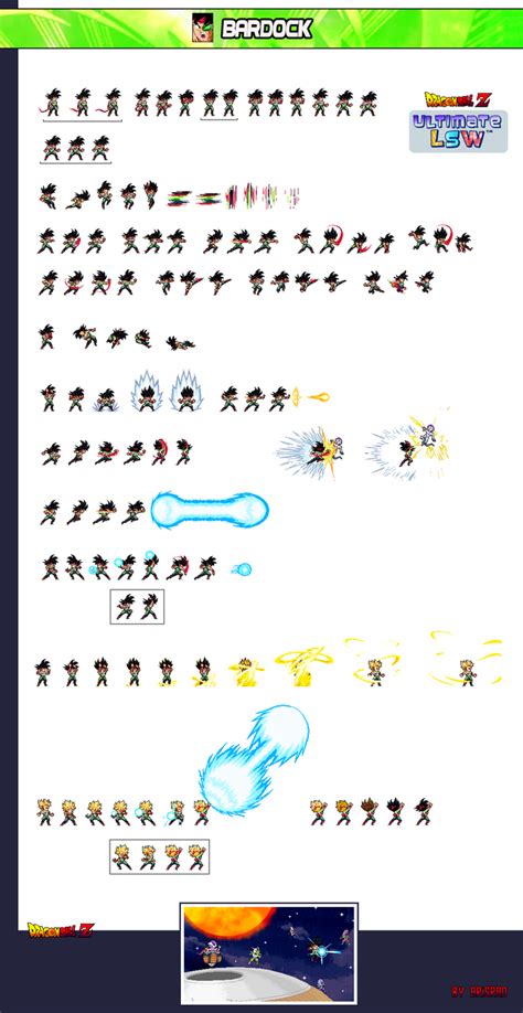 Bardock Sprite Sheet By Arisrad On Deviantart