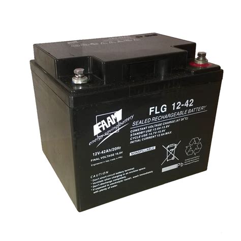 Batería plomo GEL placa plana 12V 42Ah FAAM Yo Ahorro Energia