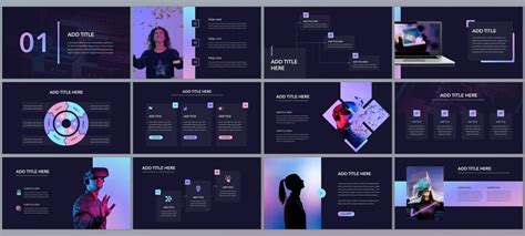 Extended Futuristic Business Powerpoint Presentation Template Dark