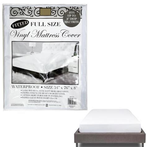 Premium Vinyl Mattress Cover Full Size Bed White Heavy Duty Protector Waterproof 1 Smith’s