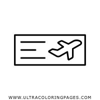 Dibujo De Billete De Avi N Para Colorear Ultra Coloring Pages 14945