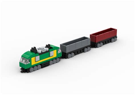 Lego Moc Cargo Train By The Bobby Brix Channel Rebrickable Build