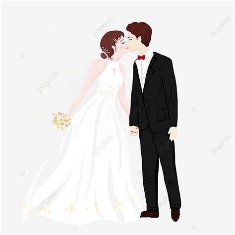 Bride Groom Indian Clipart Vector Wedding Bride And Groom Kissing