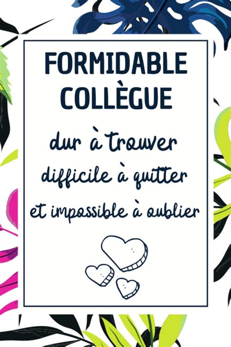 Buy Formidable Coll Gue Carnet De Note Id E Cadeau Depart Collegue