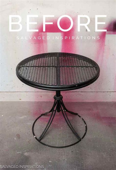 How To Repaint A Metal Outdoor Table Outdoor Lighting Ideas