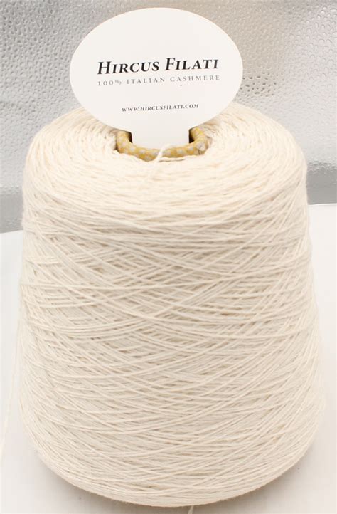 Cashmere Yarn Color Natural White Cones Gr Hircus Filati