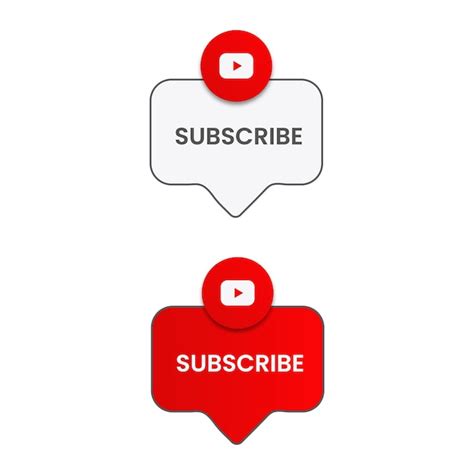 Premium Vector Youtube Subscribe Button Vector Template